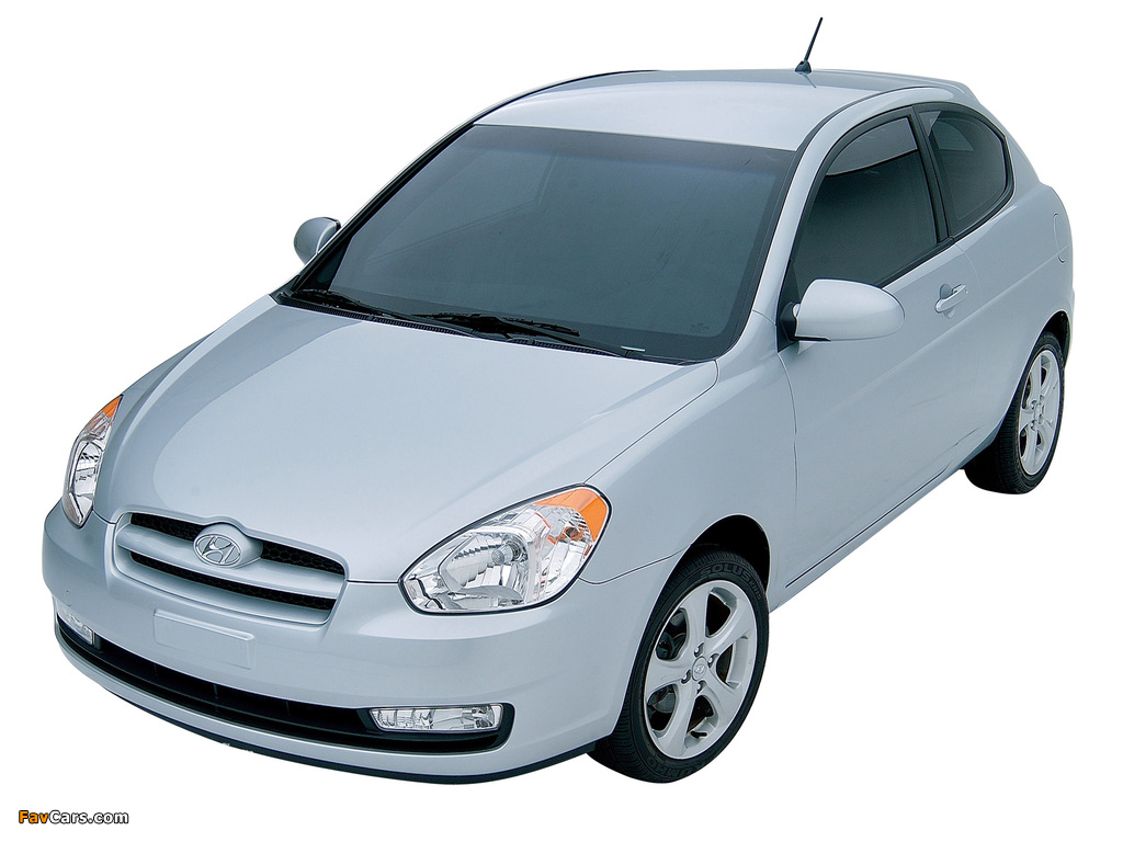 Hyundai Accent 3-door US-spec 2006–11 images (1024 x 768)