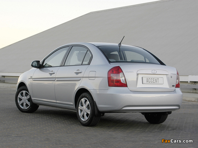 Hyundai Accent Sedan ZA-spec 2006–11 pictures (640 x 480)
