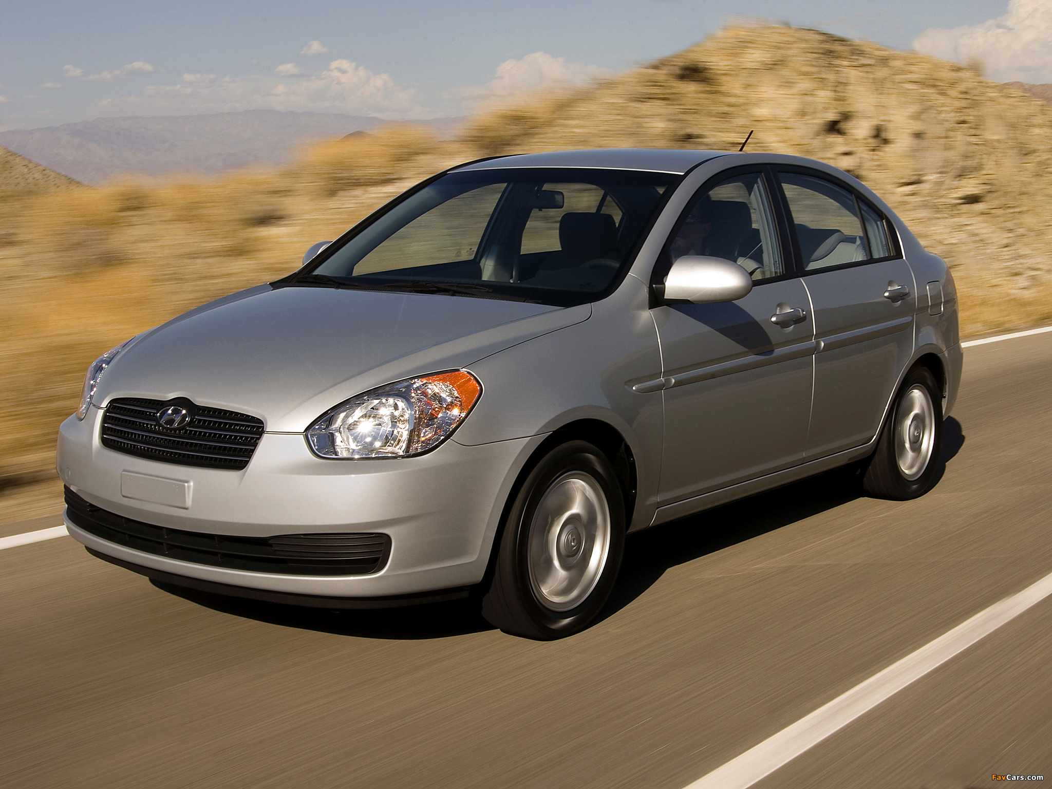 Hyundai Accent Sedan US-spec 2006–11 pictures (2048 x 1536)