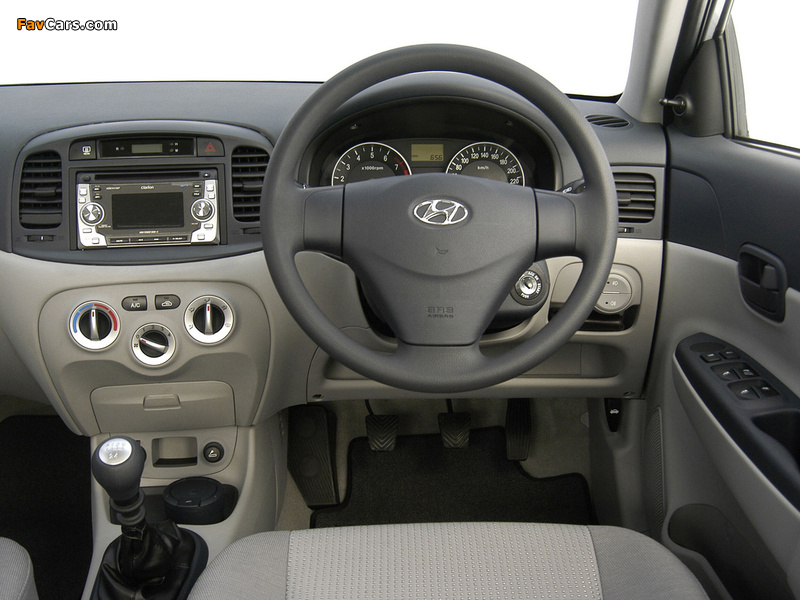 Hyundai Accent Sedan ZA-spec 2006–11 pictures (800 x 600)