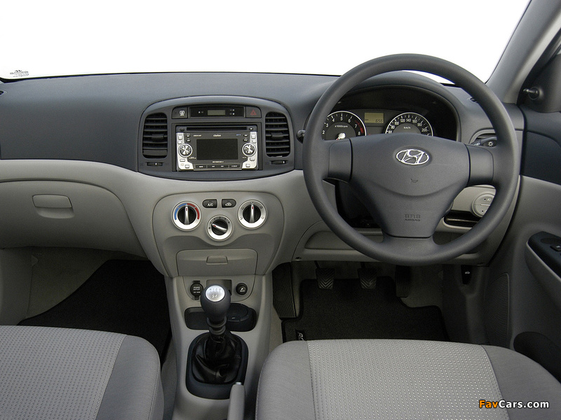 Hyundai Accent Sedan ZA-spec 2006–11 wallpapers (800 x 600)