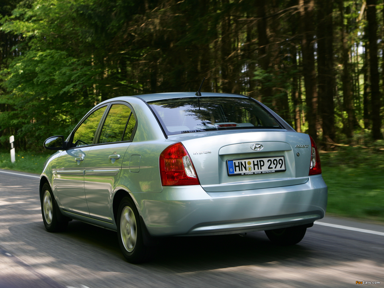 Hyundai Accent Sedan 2006–10 wallpapers (1600 x 1200)