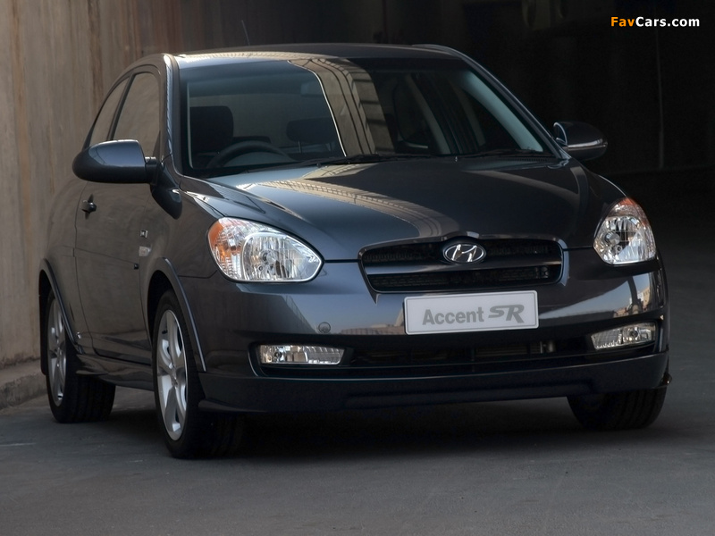 Hyundai Accent SR 3-door 2008 images (800 x 600)