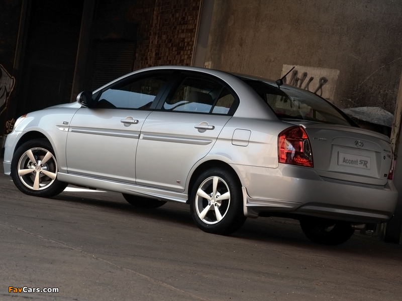 Hyundai Accent SR Sedan 2008 photos (800 x 600)