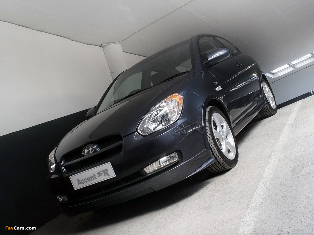 Hyundai Accent SR 3-door 2008 pictures (1024 x 768)
