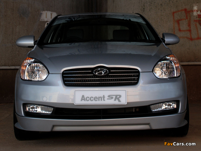 Hyundai Accent SR Sedan 2008 wallpapers (640 x 480)
