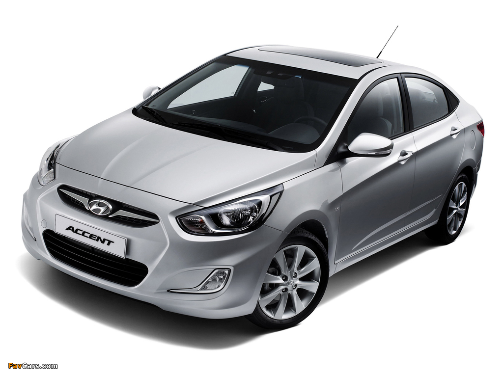 Hyundai Accent (RB) 2010 pictures (1024 x 768)