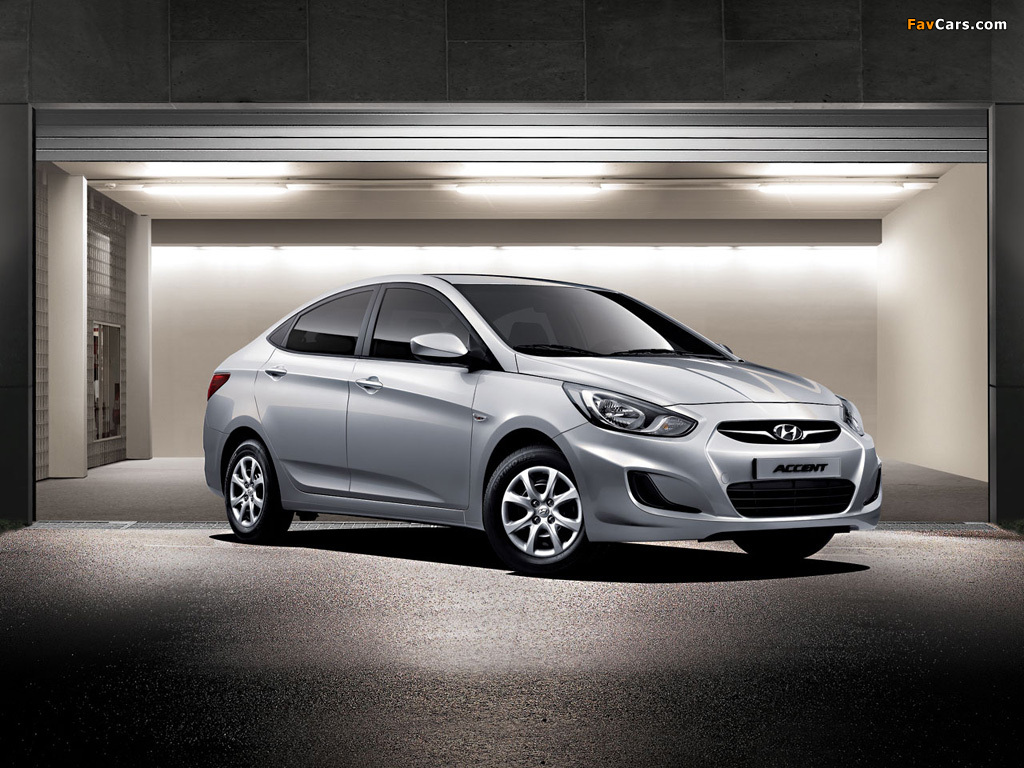 Hyundai Accent (RB) 2010 wallpapers (1024 x 768)