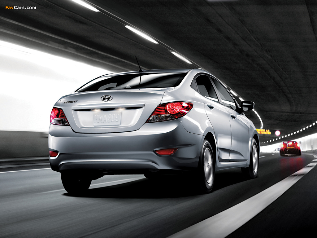 Hyundai Accent US-spec (RB) 2011 wallpapers (1024 x 768)