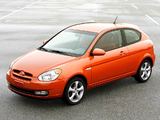 Images of Hyundai Accent 3-door 2006–07