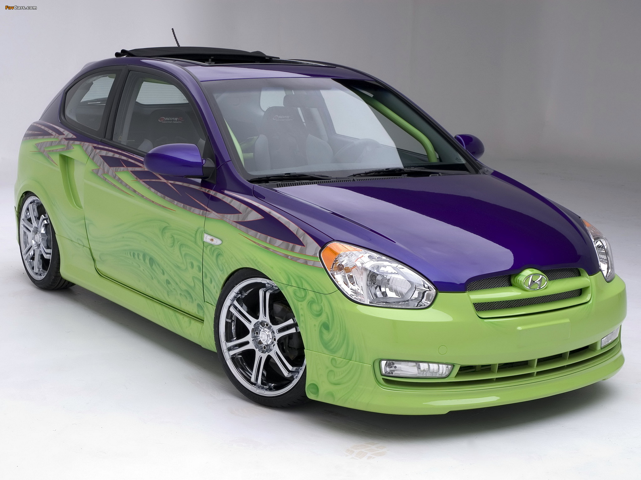 Pictures of Hyundai Accent 3-door by K-Daddyz Kustomz 2006 (2048 x 1536)