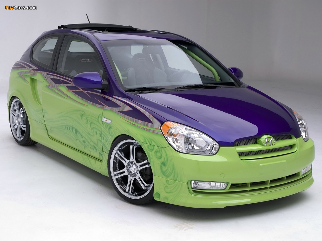 Pictures of Hyundai Accent 3-door by K-Daddyz Kustomz 2006 (1024 x 768)