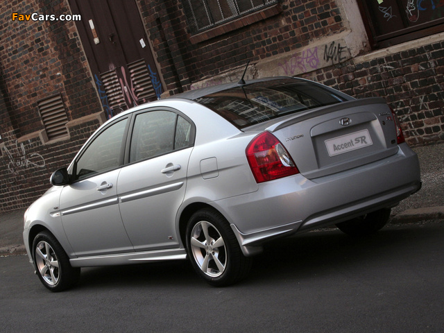 Pictures of Hyundai Accent SR Sedan 2008 (640 x 480)