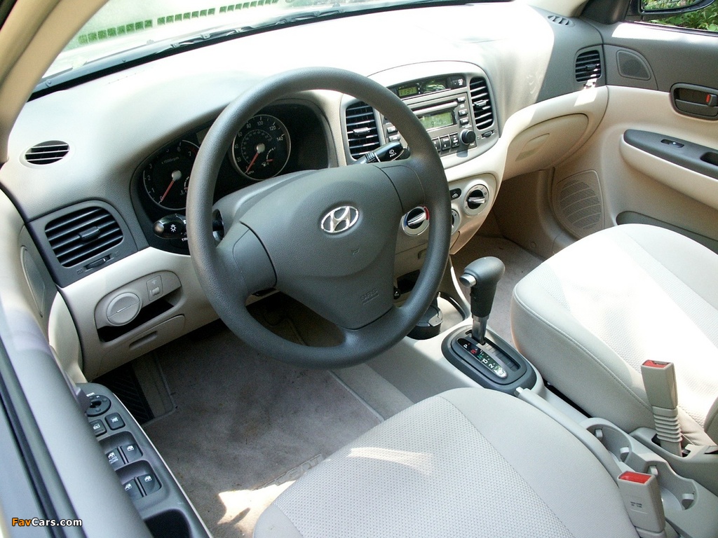 Hyundai Accent Sedan 2006–10 wallpapers (1024 x 768)