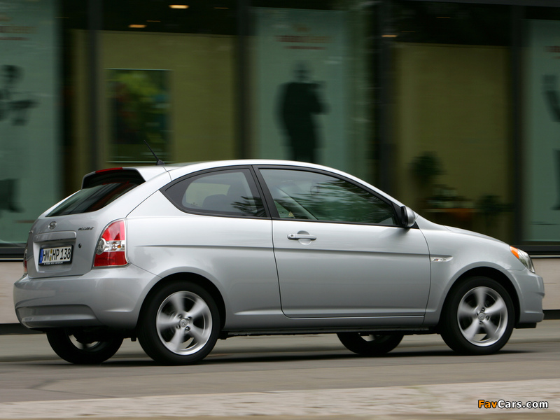 Hyundai Accent 3-door 2006–07 wallpapers (800 x 600)