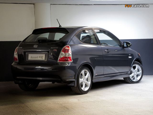 Hyundai Accent SR 3-door 2008 wallpapers (640 x 480)