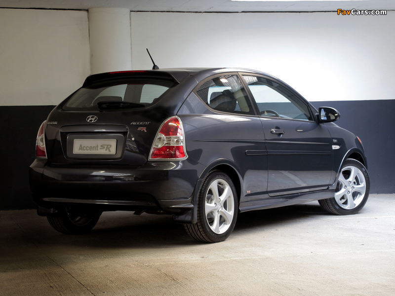 Hyundai Accent SR 3-door 2008 wallpapers (800 x 600)