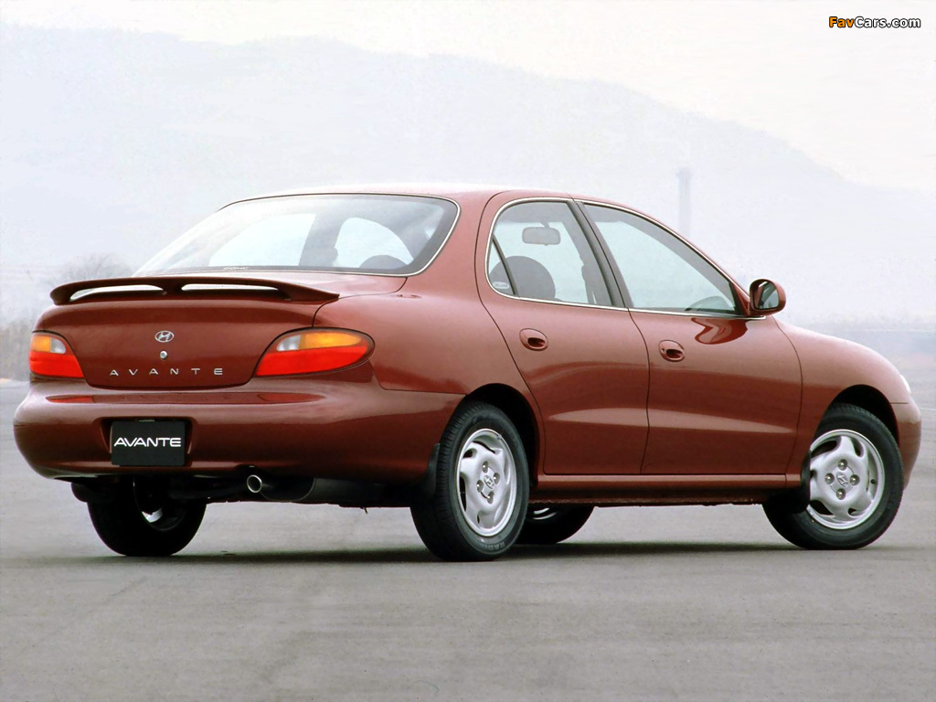 Hyundai Avante (J2) 1995–98 pictures (1024 x 768)