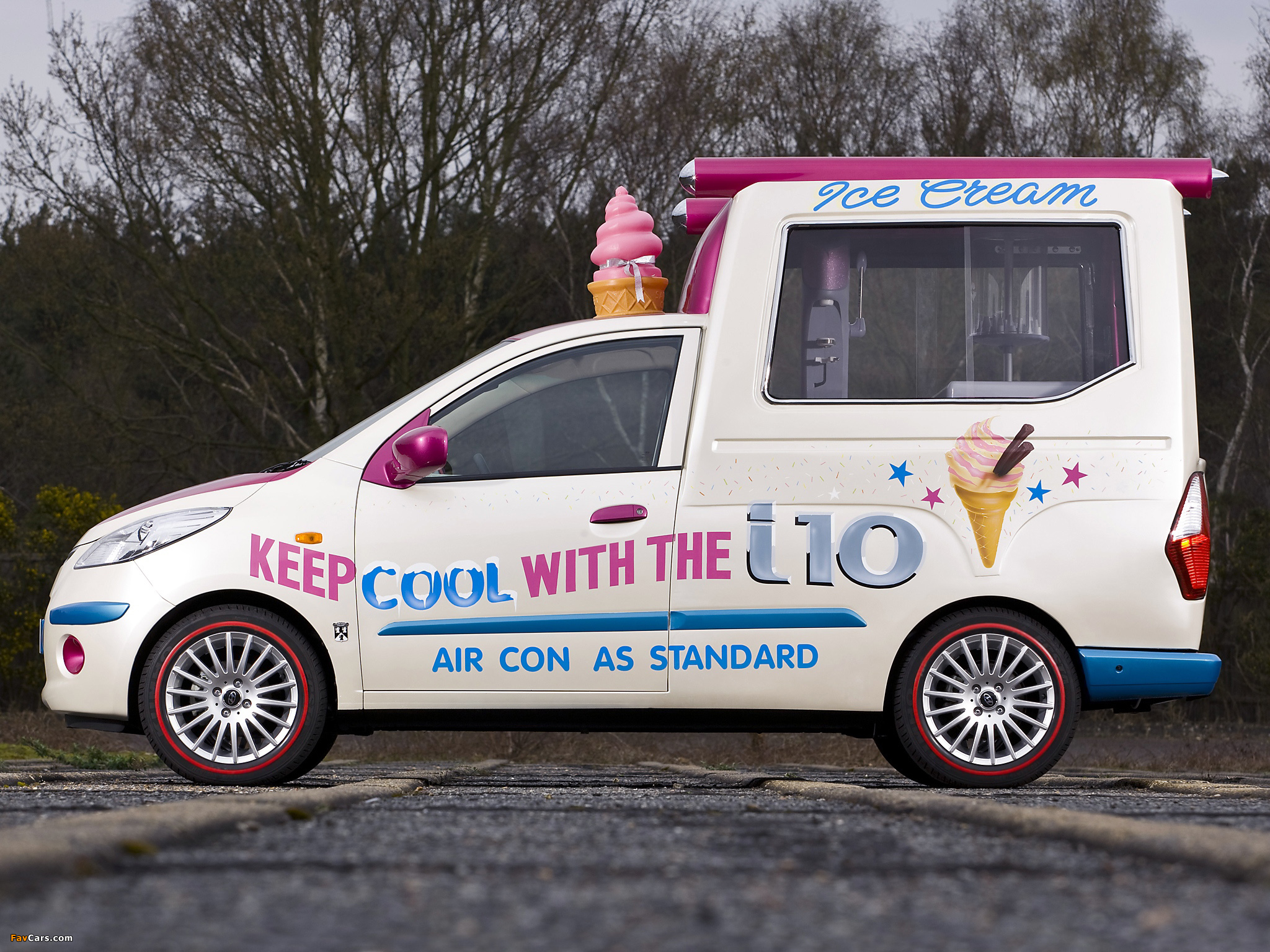 Hyundai i10 Ice Cream Van Show Car by Andy Saunders 2008 wallpapers (2048 x 1536)