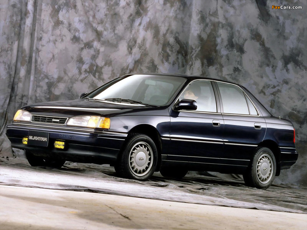 Hyundai Elantra (J1) 1990–93 images (1024 x 768)