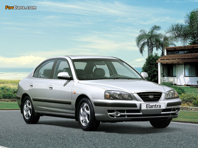Hyundai Elantra Sedan (XD) 2003–06 wallpapers (640 x 480)