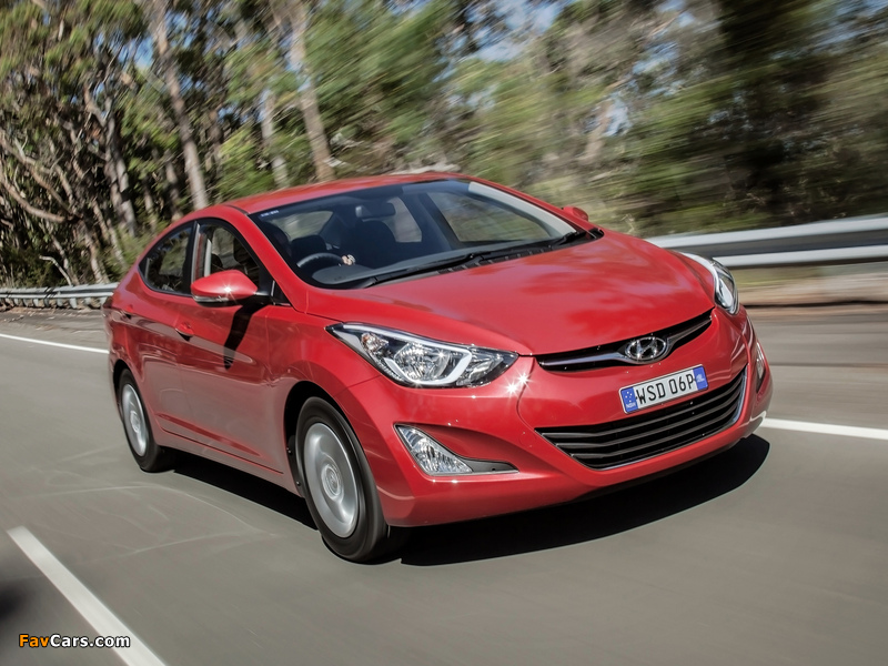 Hyundai Elantra AU-spec (MD) 2014 pictures (800 x 600)