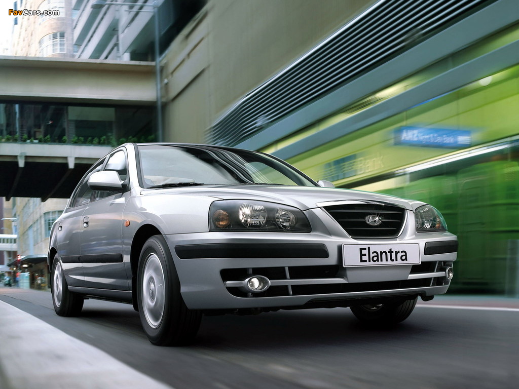 Hyundai Elantra Sedan (XD) 2003–06 wallpapers (1024 x 768)