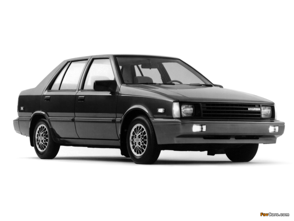 Hyundai Excel Sedan (X1) 1985–89 images (1024 x 768)