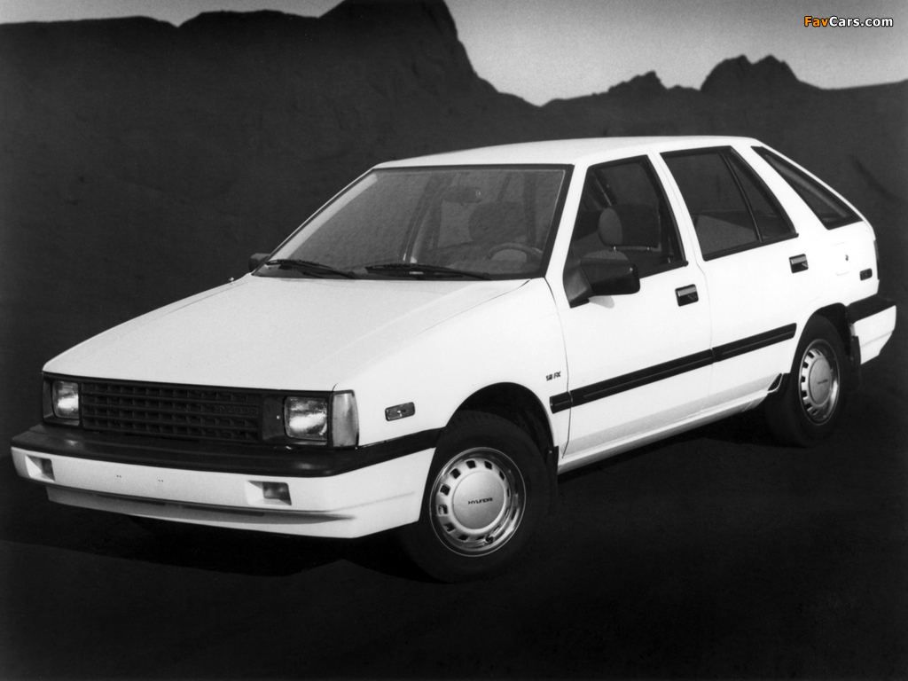 Hyundai Excel 5-door (X1) 1985–89 images (1024 x 768)
