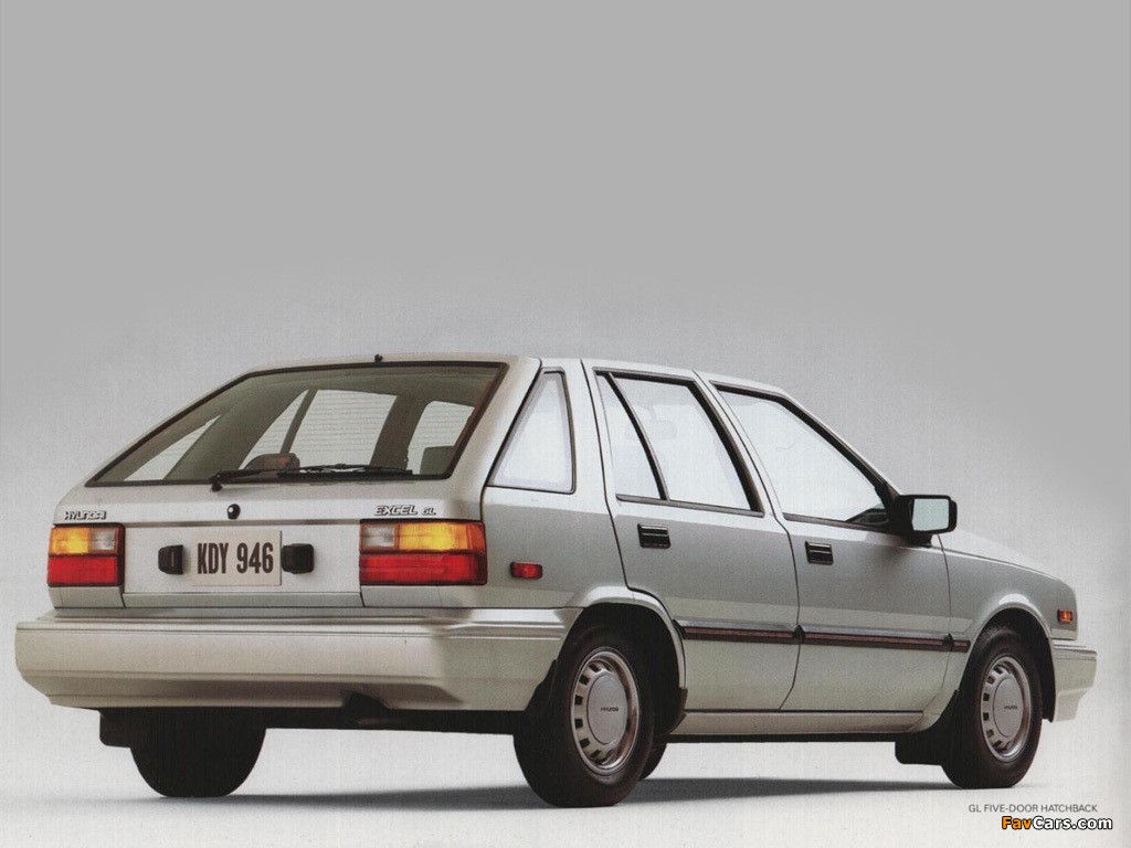 Hyundai Excel 5-door (X1) 1985–89 photos (1024 x 768)