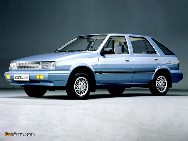 Hyundai Excel 5-door (X1) 1985–89 photos (640 x 480)