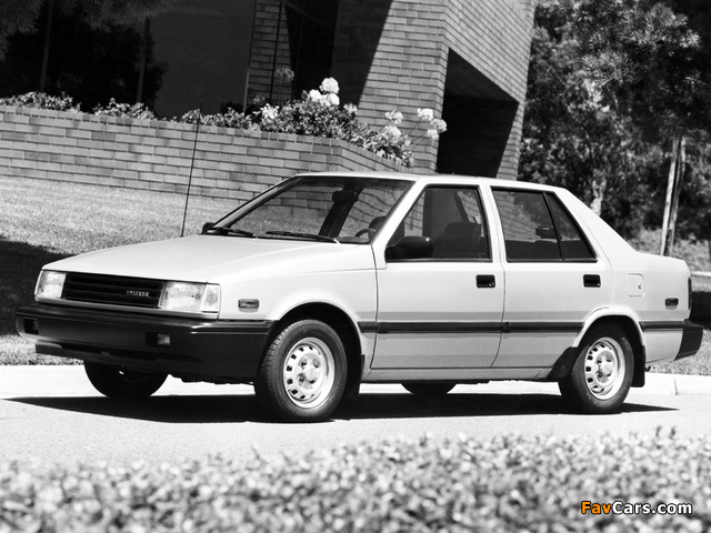 Hyundai Excel Sedan (X1) 1985–89 photos (640 x 480)