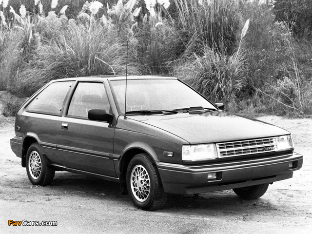 Hyundai Excel 3-door US-spec (X1) 1987–89 photos (640 x 480)