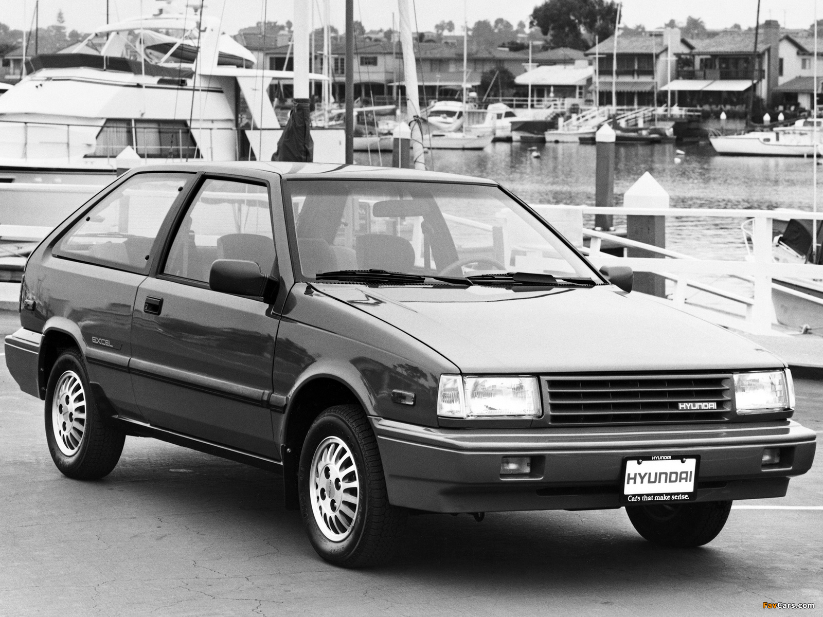 Hyundai Excel 3-door US-spec (X1) 1987–89 photos (1600 x 1200)
