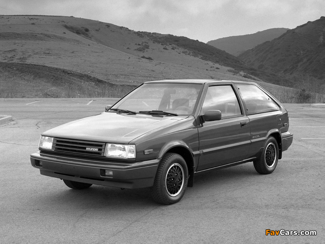 Hyundai Excel 3-door US-spec (X1) 1987–89 pictures (640 x 480)