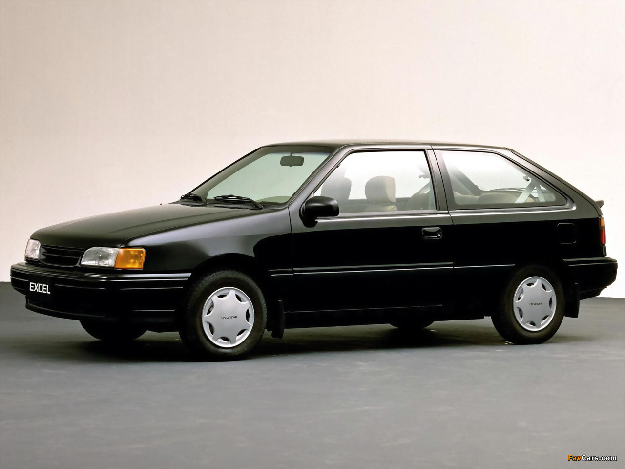 Hyundai Excel 3-door (X2) 1989–92 images (1280 x 960)