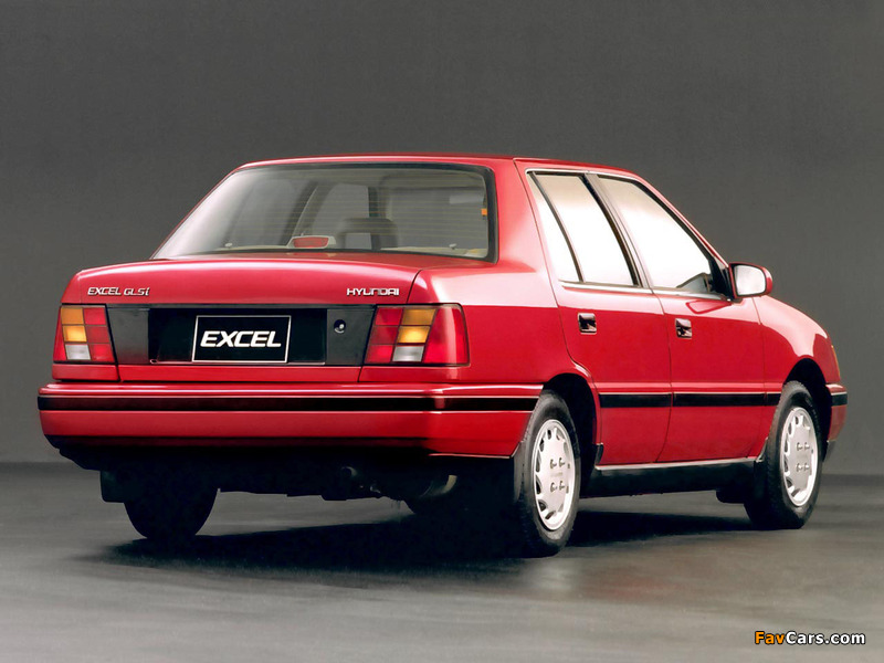 Hyundai Excel Sedan (X2) 1989–92 pictures (800 x 600)