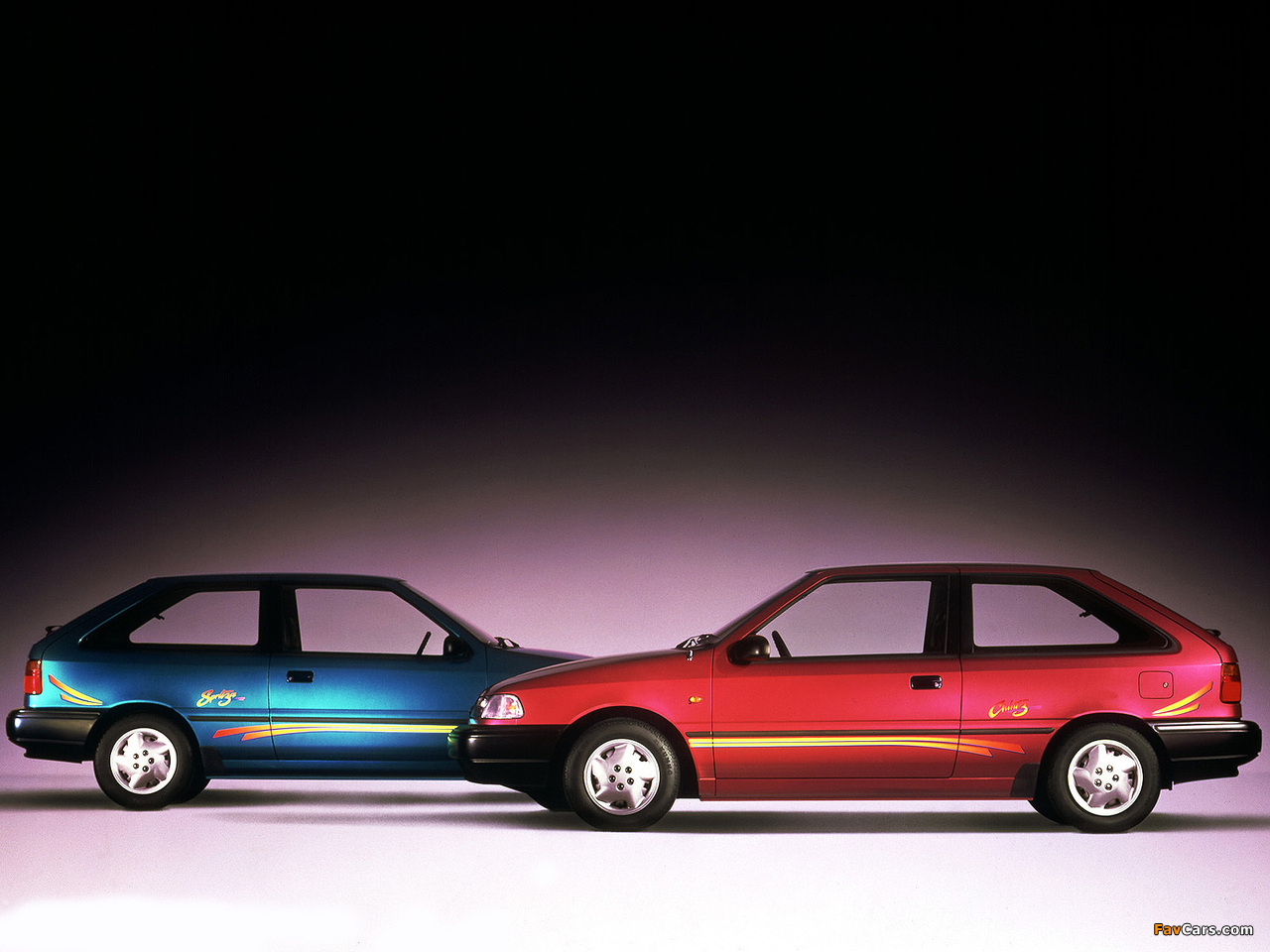 Hyundai Excel 3-door (X2) 1992–95 images (1280 x 960)