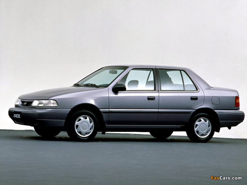 Hyundai Excel Sedan (X2) 1992–95 pictures (800 x 600)