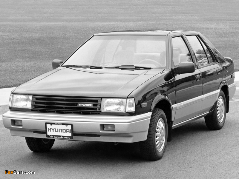Images of Hyundai Excel Sedan (X1) 1985–89 (800 x 600)