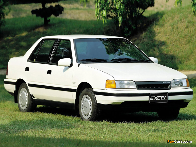 Images of Hyundai Excel Sedan (X2) 1989–92 (800 x 600)