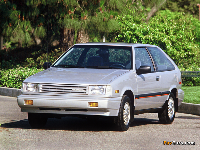 Photos of Hyundai Excel 3-door US-spec (X1) 1987–89 (640 x 480)