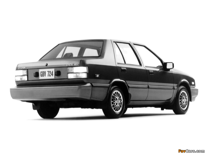 Hyundai Excel Sedan (X1) 1985–89 wallpapers (800 x 600)