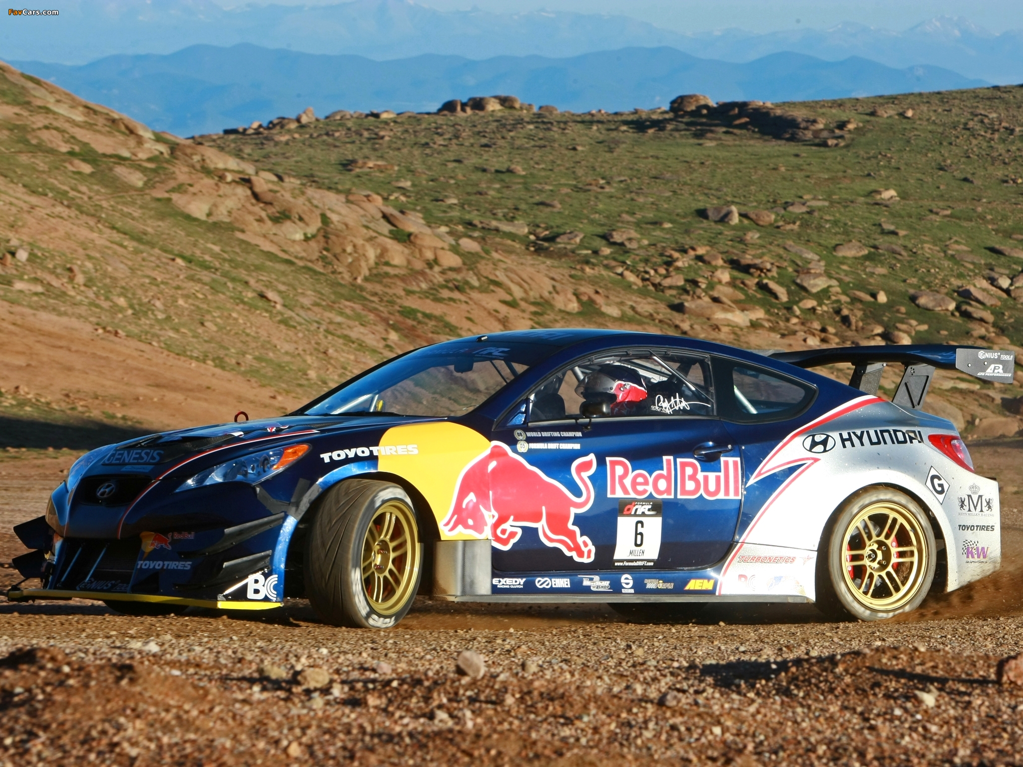 RMR Red Bull Hyundai Genesis Coupe 2009 pictures (2048 x 1536)