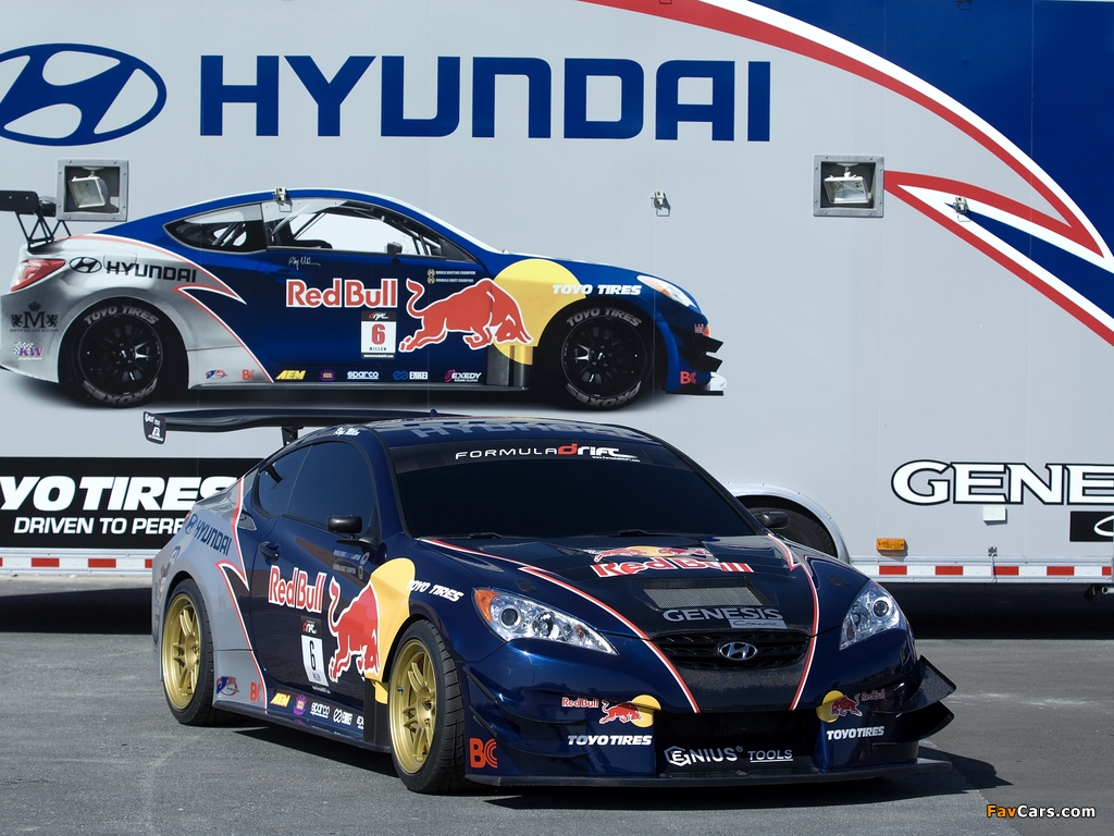 RMR Red Bull Hyundai Genesis Coupe 2009 pictures (1024 x 768)