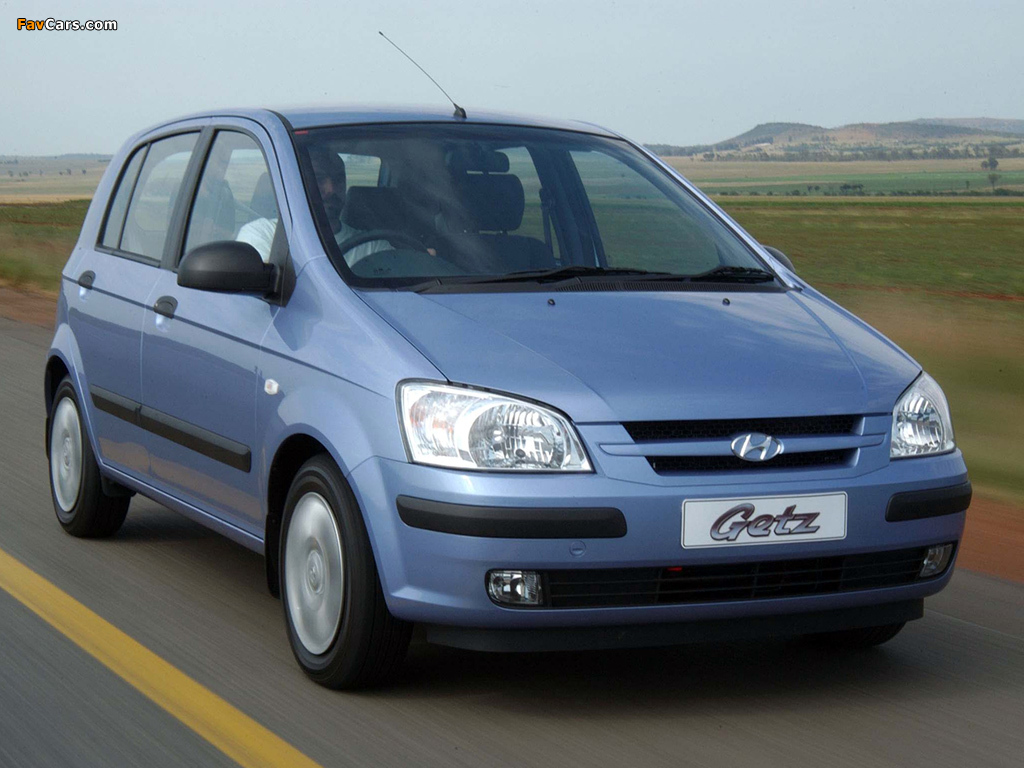 Hyundai Getz 5-door ZA-spec 2003–06 photos (1024 x 768)