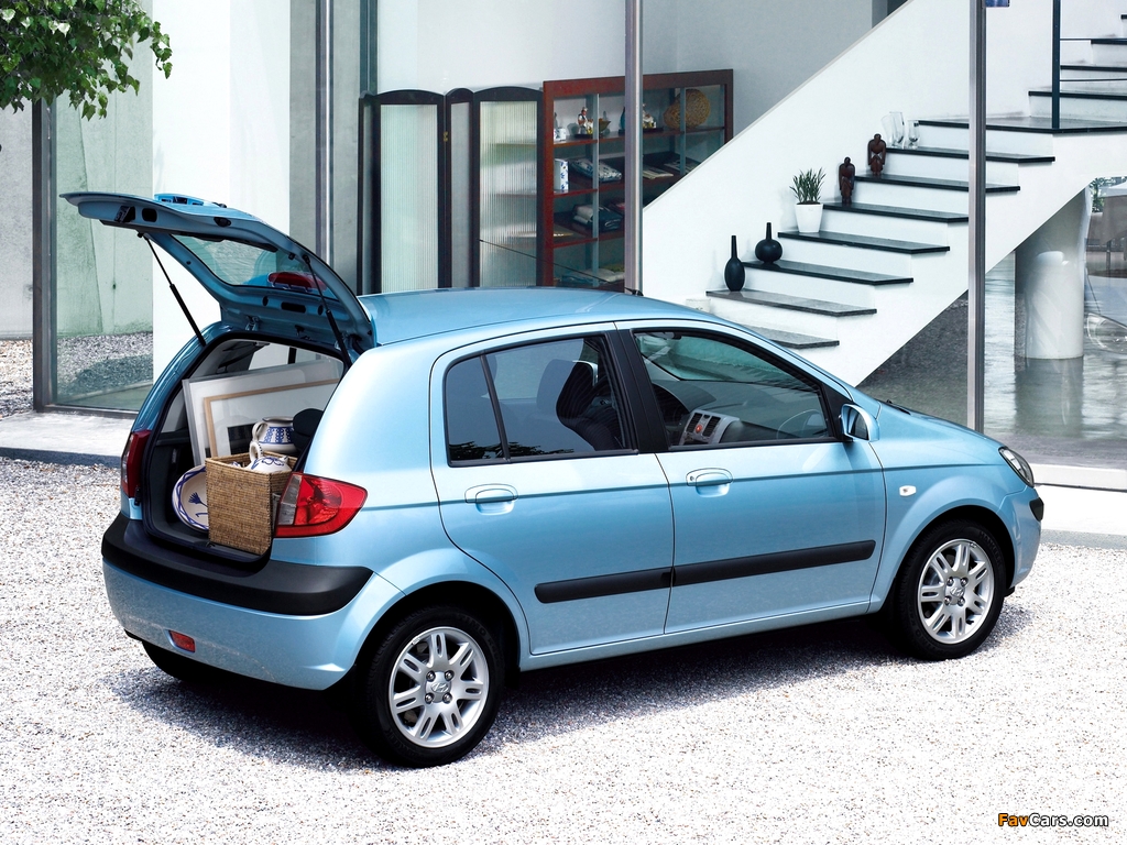 Hyundai Getz 5-door 2005–10 wallpapers (1024 x 768)