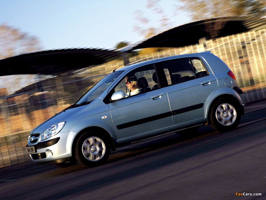 Images of Hyundai Getz 5-door ZA-spec 2006–10 (1024 x 768)