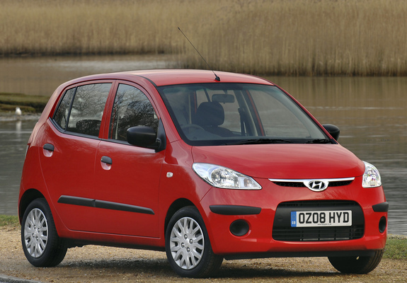 Images of Hyundai i10 UK-spec 2007–10
