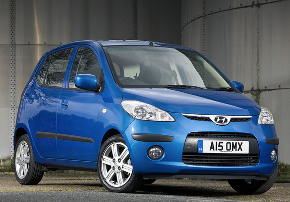 Hyundai i10 UK-spec 2007–10 wallpapers